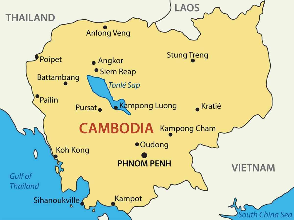 Kambodscha Städte anzeigen