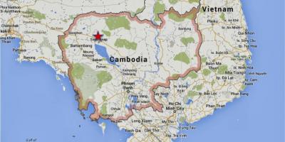 Karte von siem reap, Kambodscha